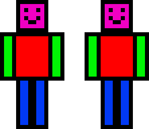 colour skin with four face's