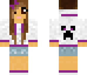 pretty purple creeper girl