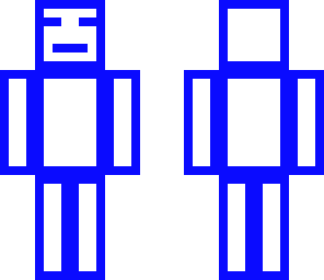 man in blue