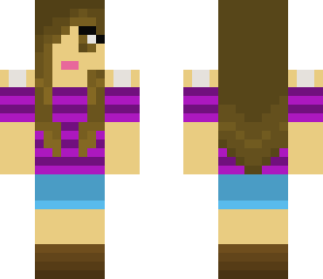 girl skin brown hair