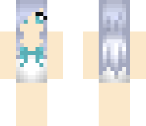 bow girl -blue-