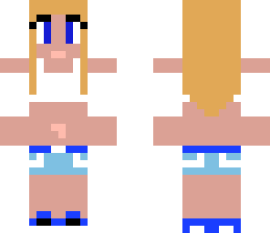 blue girl blond