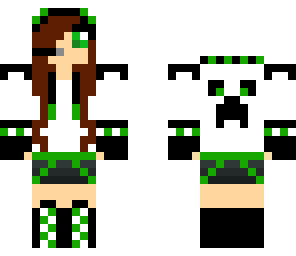 creeper girl in green