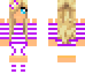 purple blonde hair girl
