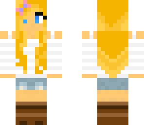 blonde girl with a bow