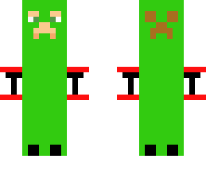 creeper cubed with wristbands