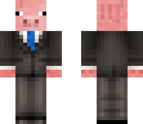 pig with suit
