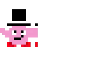 kirby with a top hat
