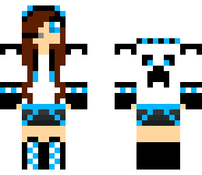 creeper girl in blue