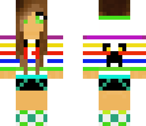rainbow creeper girl