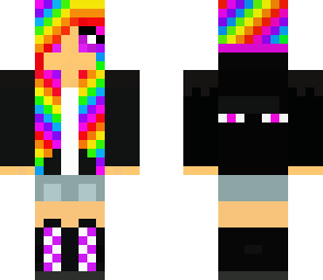 cute black ender queen hood off
