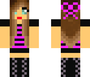 hot black and pink girl