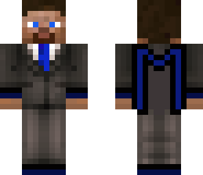 steve skin with blue m on back
