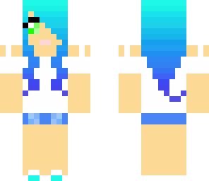 blue hair