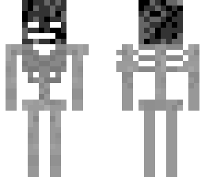 evil dark face secretary skeleton