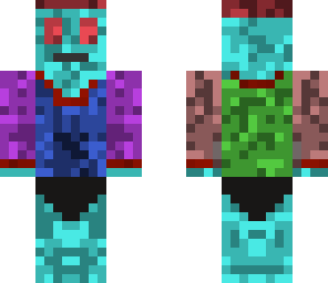 multicolor weird bug guy with only underwear