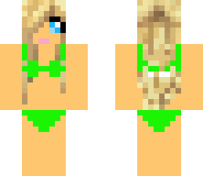 lime green bikine
