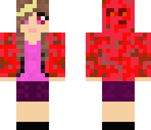 women with magma cube hoodie
