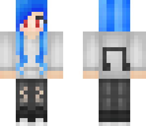 blue hair girl