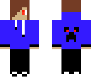 blue creeper hoodie boy