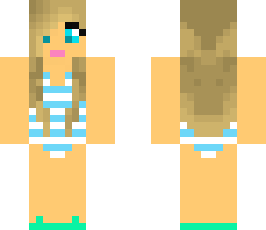 stripe swimsuit