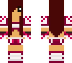 red and pink girl