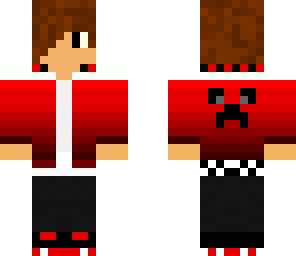 red shirt teenaged boy