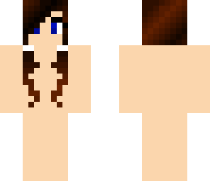 brown hair pigtail girl base