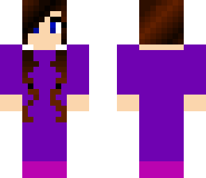 wseome hair with pink and purple clothes