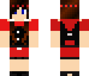 red and black girl