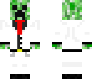 creeperin white suit