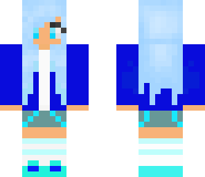 blue cute girl