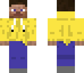 steve with hoodie yellow