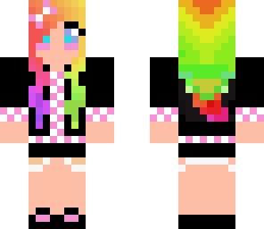 rainbow haired girl