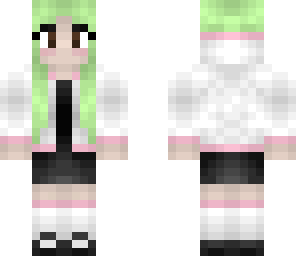 kawaii green-haired girl v2