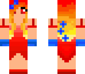  cute fire and ice girl