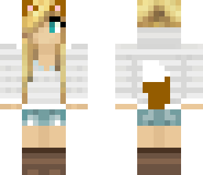 edited blonde fox girl