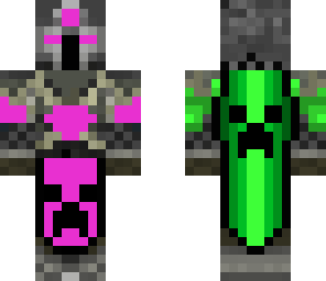 purple and green knight