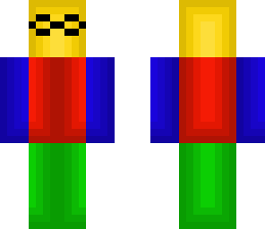 neon block head