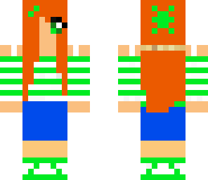 green and white
