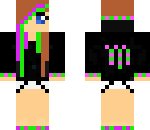 pink and green monster