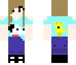 snoopy and little yellow bird girl