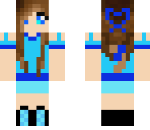 blue cat girl
