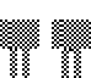 black and white