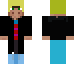 blond business villager in blue sweatpants