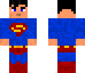 super man without cape and has a back of head