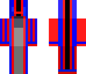 blue and red
