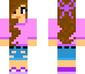 purple cute girl