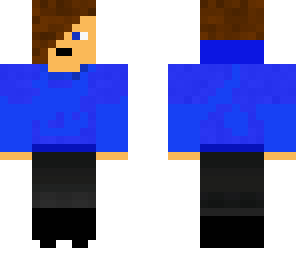 blue hoodie