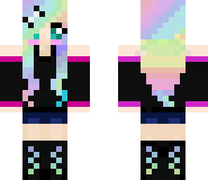 rainbow girl whit bow